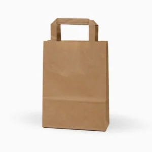 Bolsa de papel asa plana 18x8x24 cm - Sin Impresión